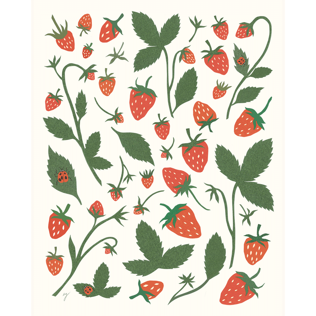Strawberries Print – Elana Gabrielle