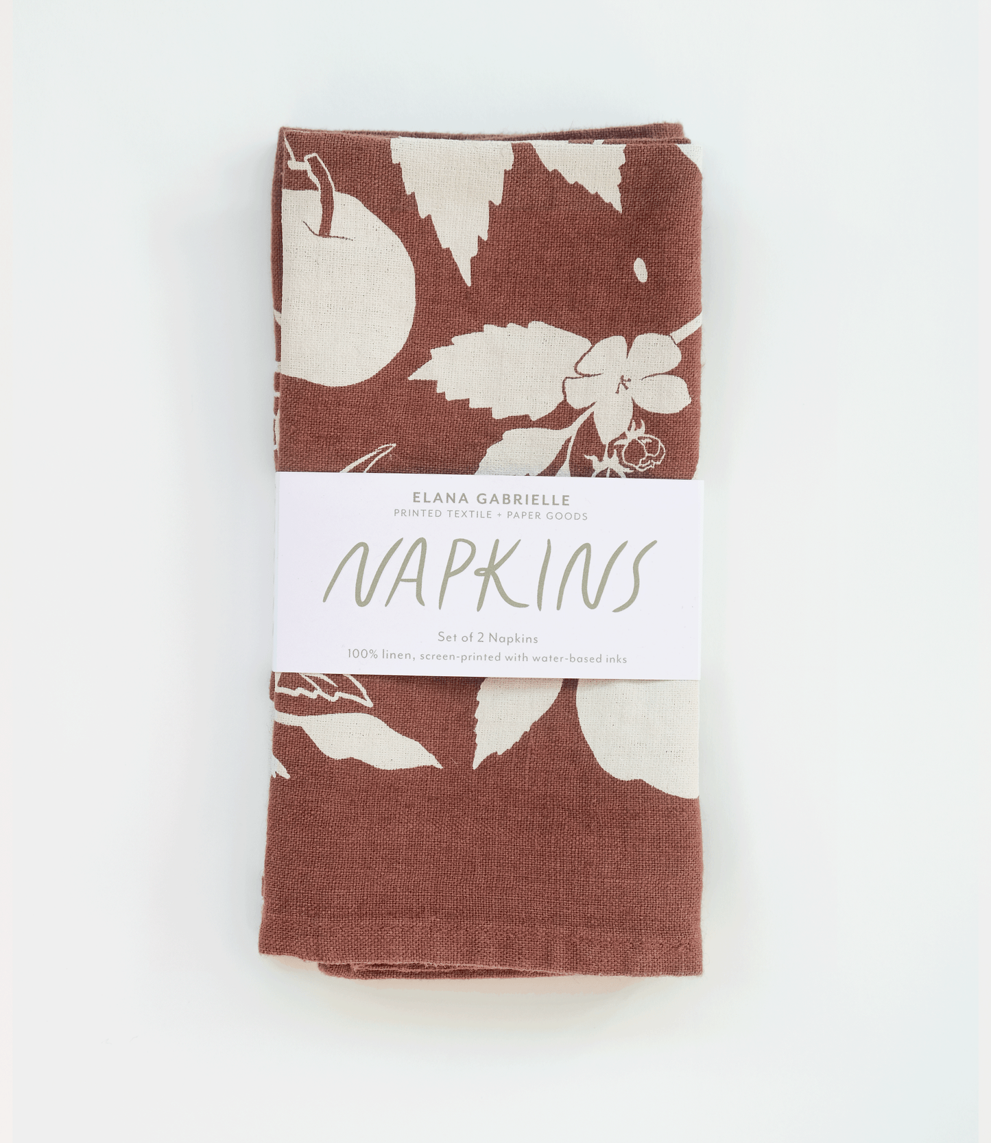Apples Linen Napkins - Set of 2
