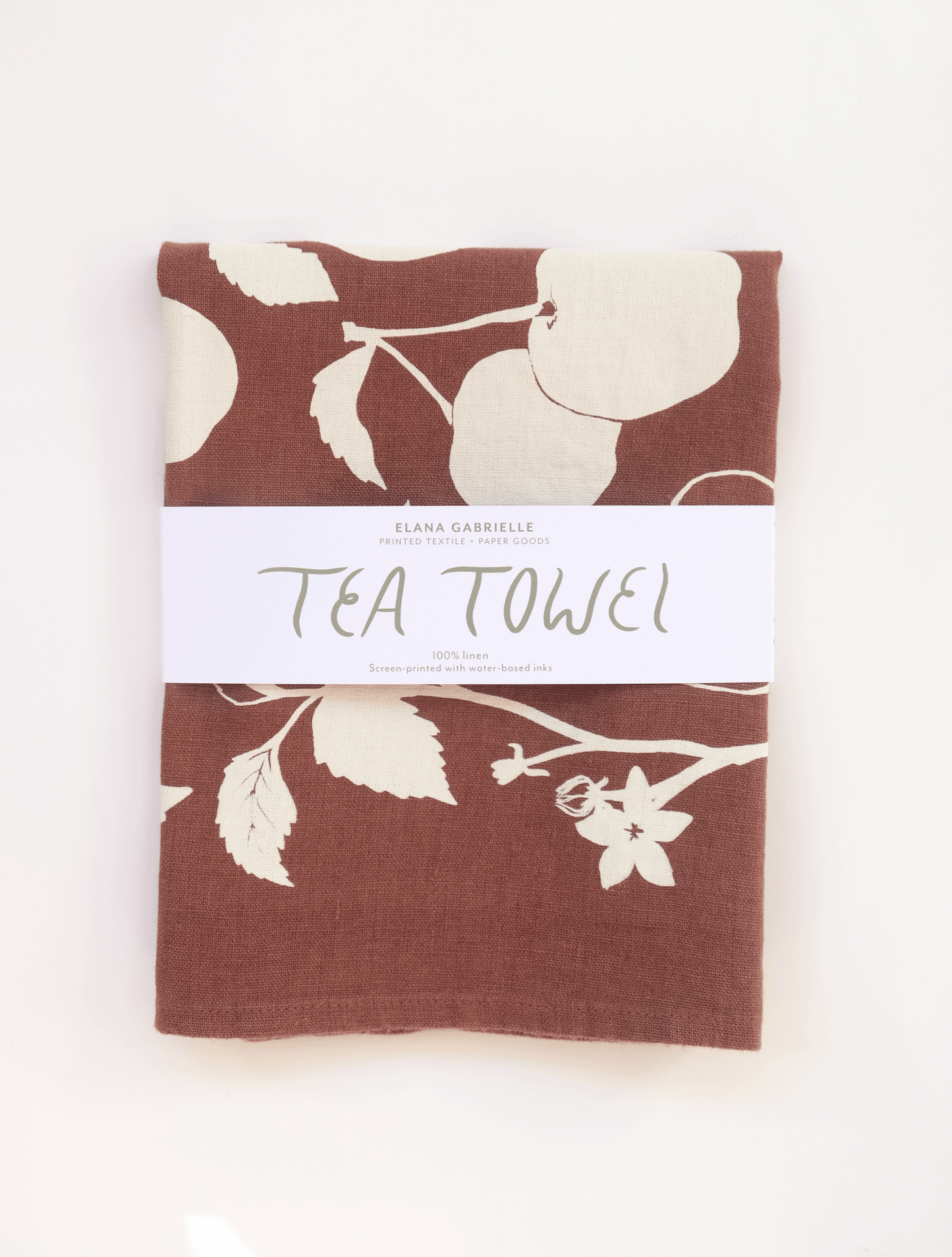 Apples Linen Tea Towel