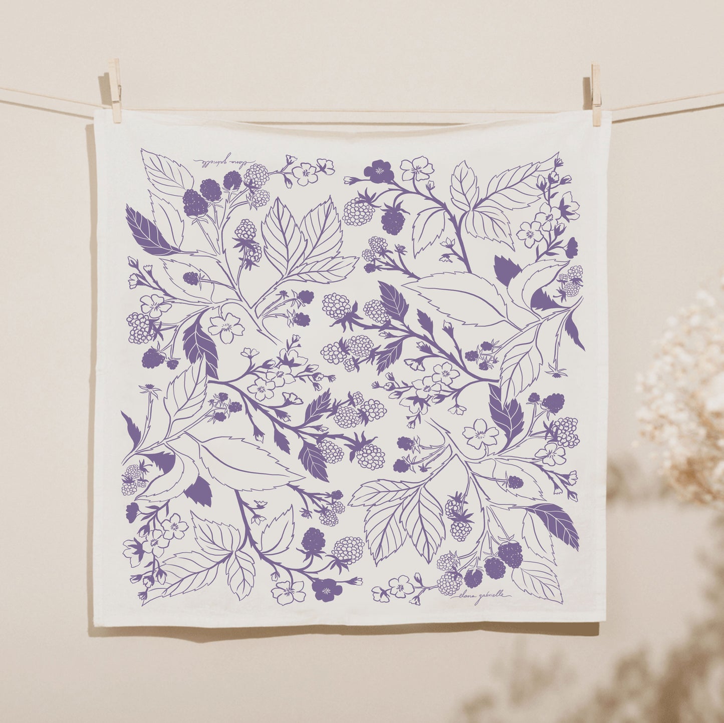 Berries Cotton Tea Towel