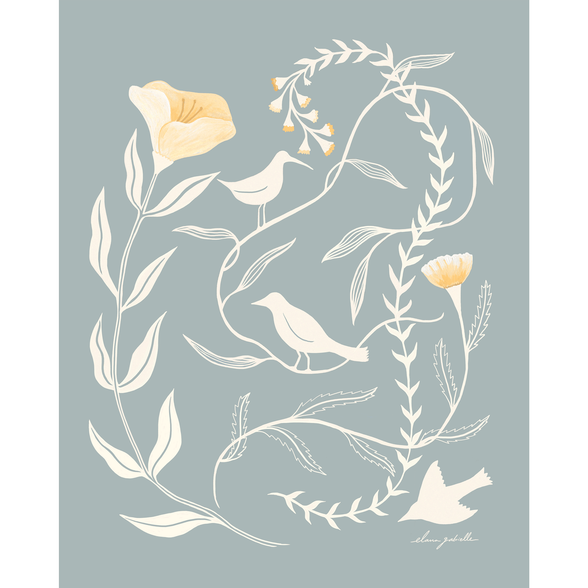Birdsong 8x10 Wall Art – Elana Gabrielle