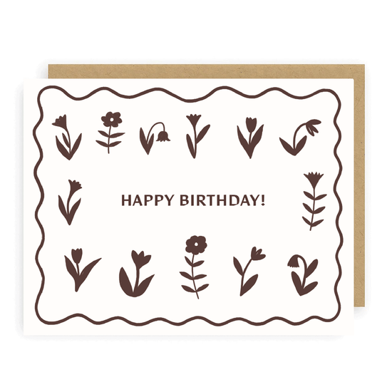 Birthday Flowers Card