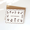 Folk Flowers Birthday Card