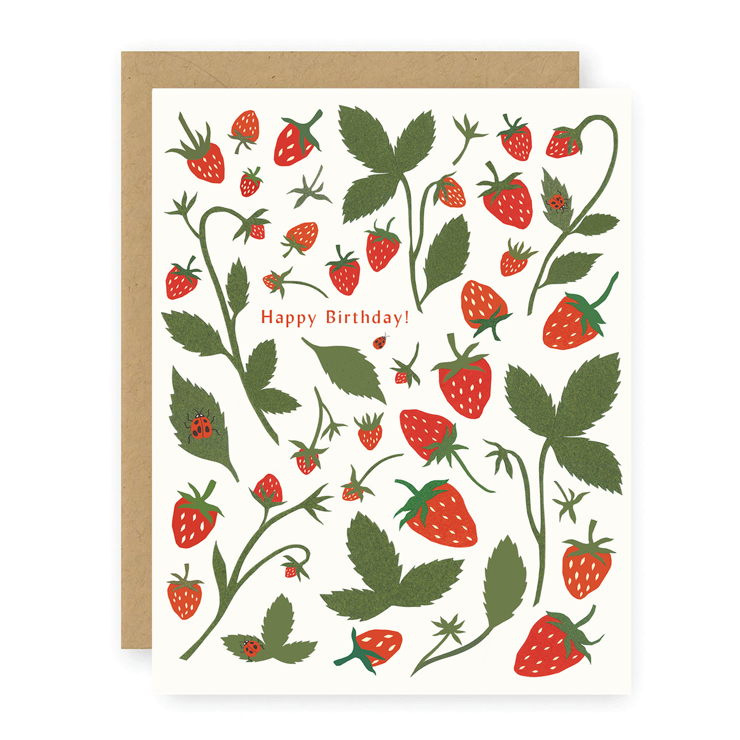 Birthday Strawberries Greeting Card