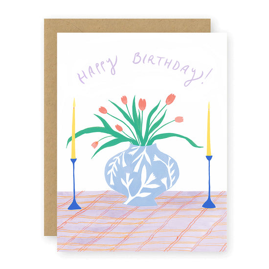 Birthday Tulips Greeting Card