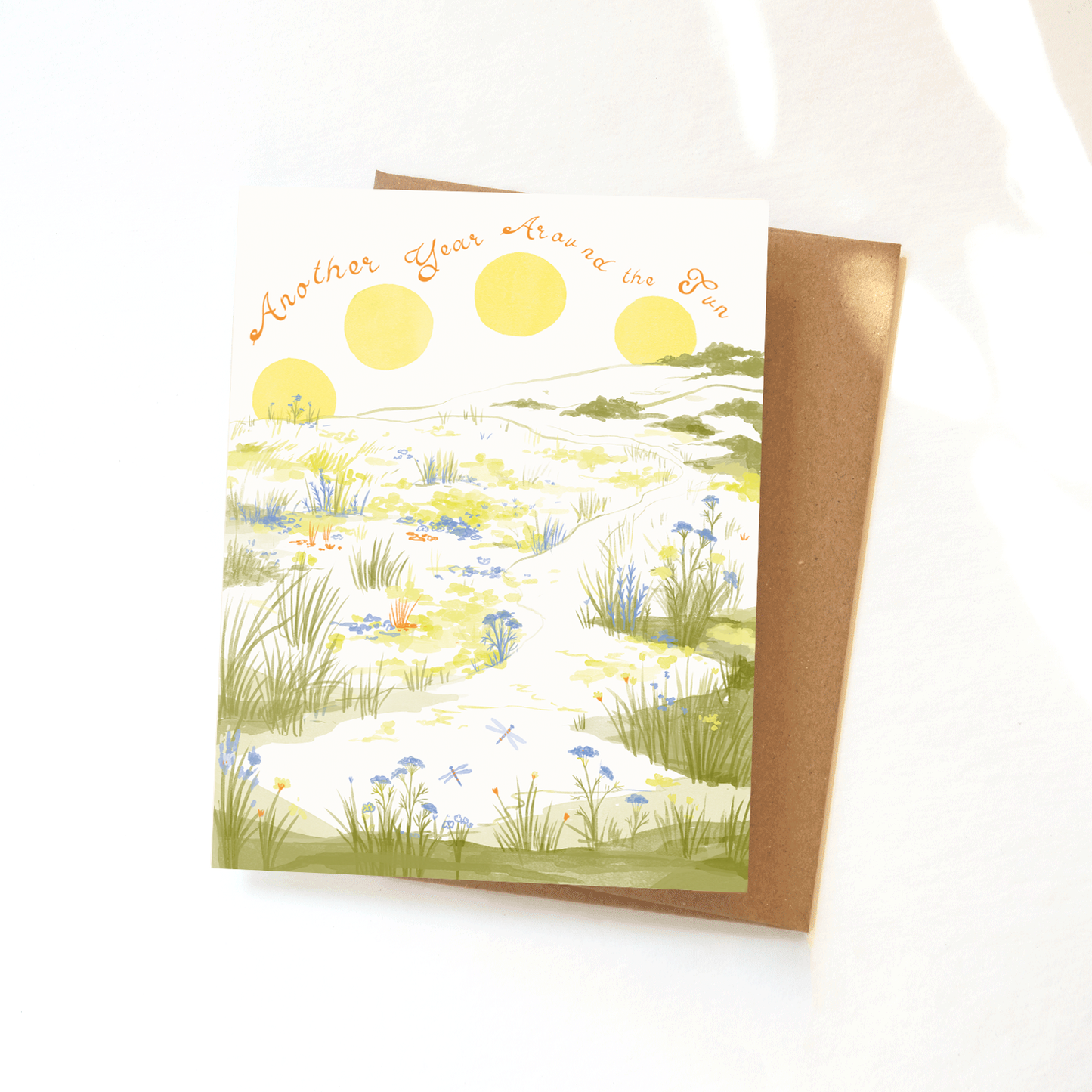Birthday Sun Meadow Greeting Card