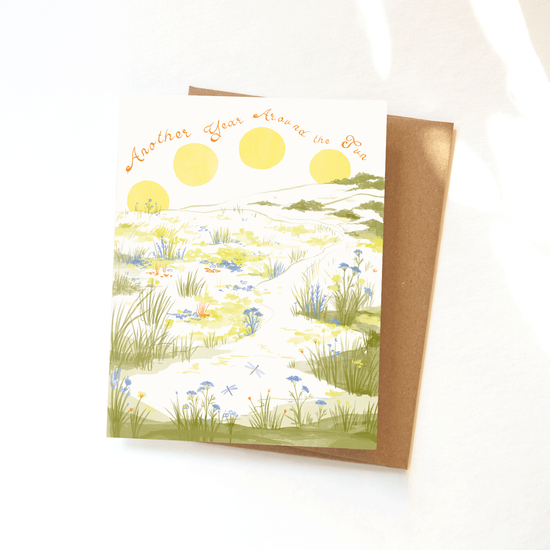 Birthday Sun Meadow Greeting Card