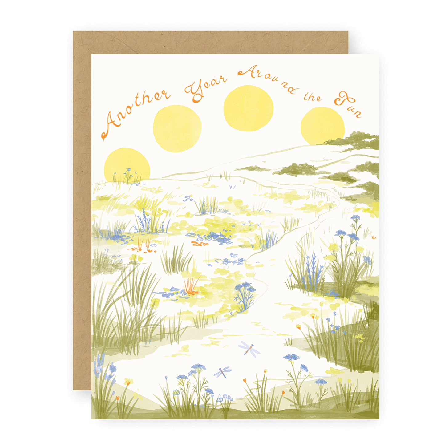 Birthday Sun Meadow Greeting Card