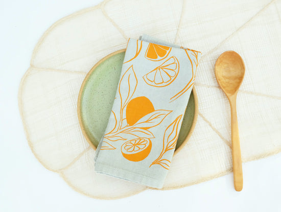 Clementine Linen Napkins - Set of 2