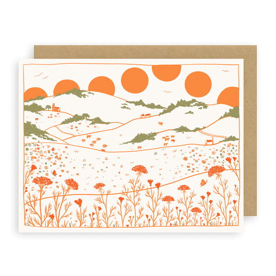 Fields Greeting Card