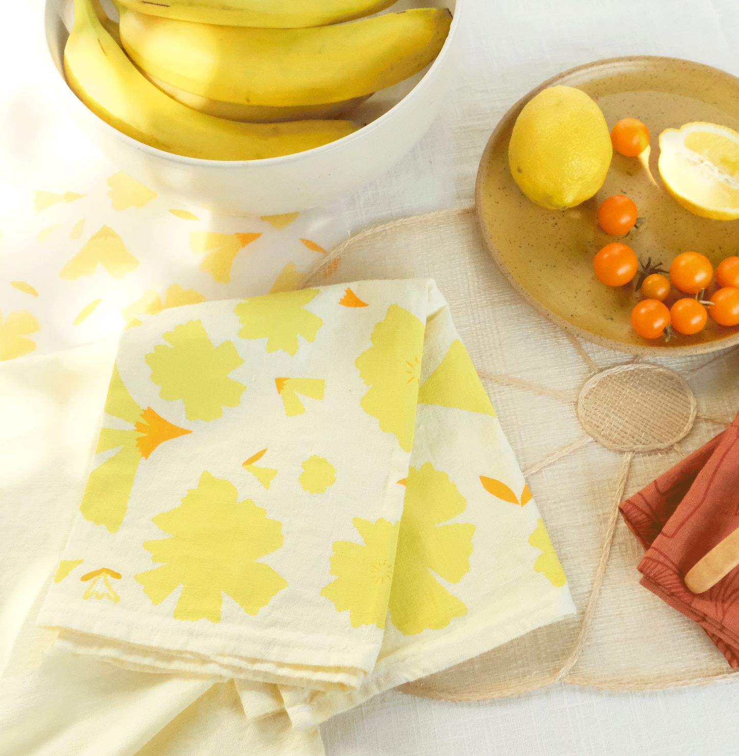 Marigold Linen Napkins - Set of 2