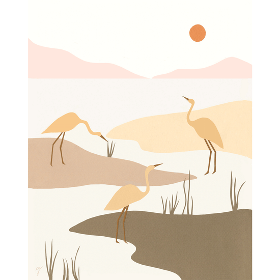 Marsh Birds Print