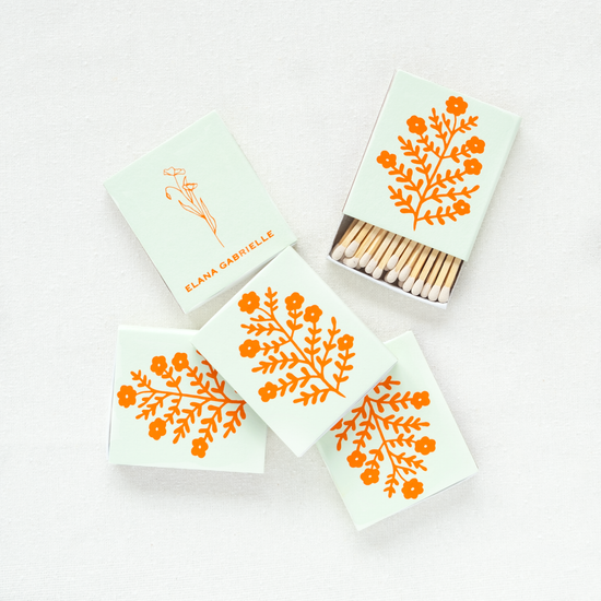 Floral Matchbox - Sage