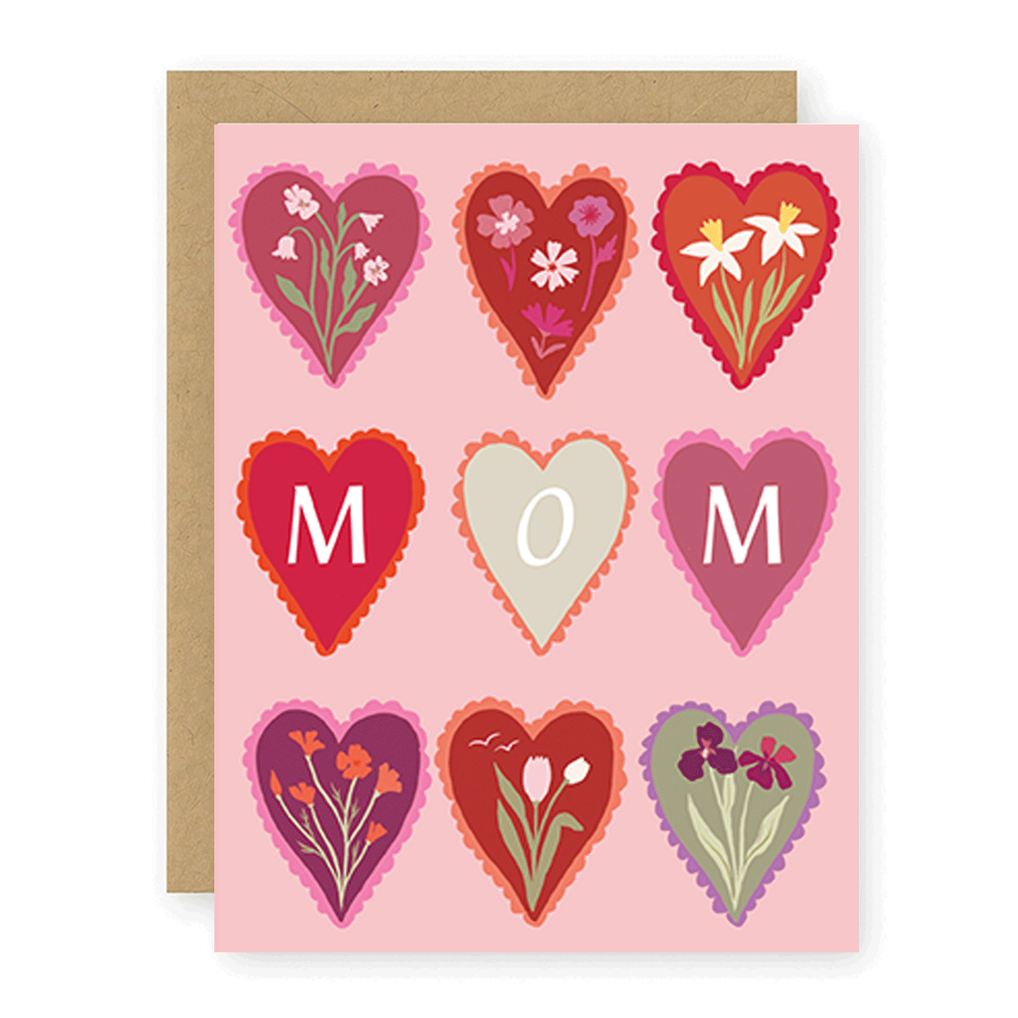 Mom Hearts Card