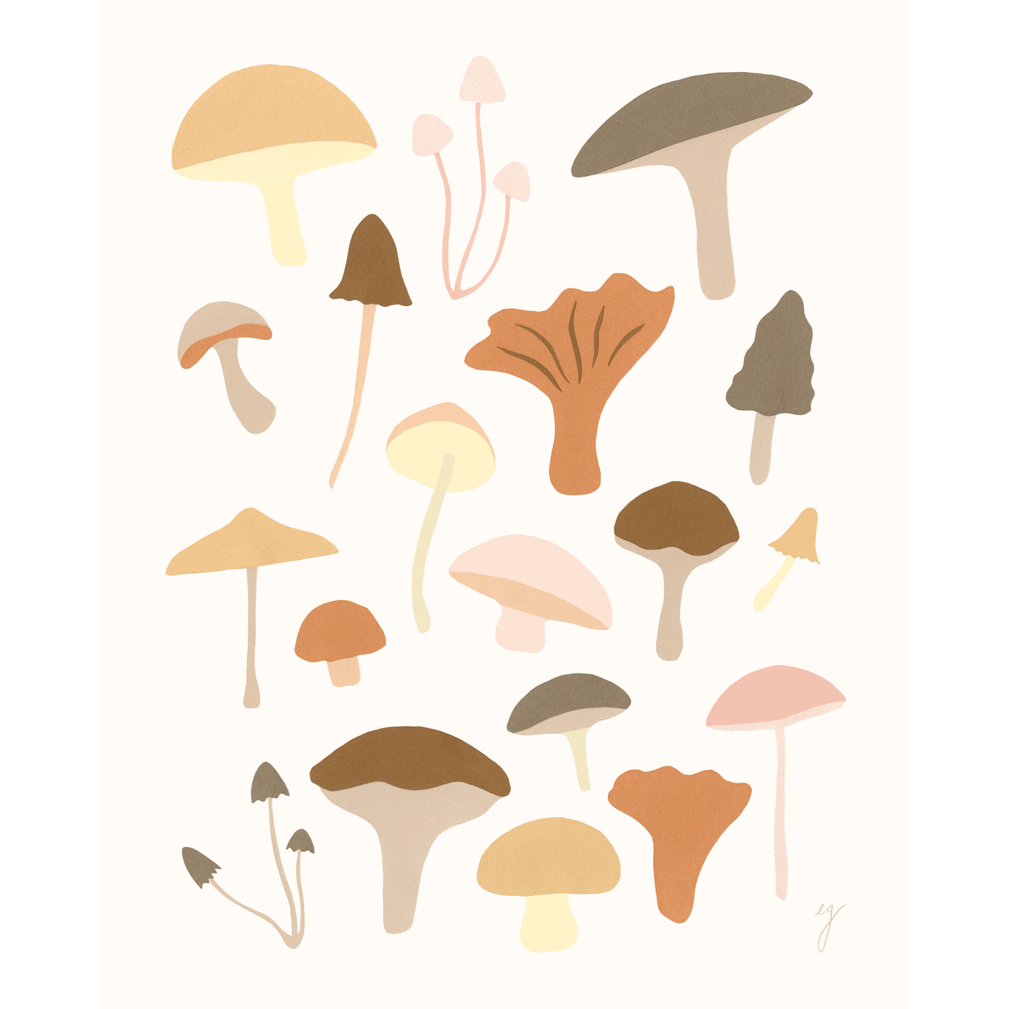 Mushrooms Print