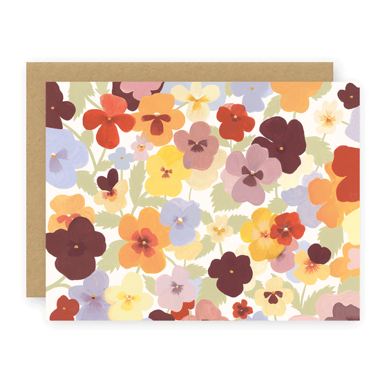 Pansies Greeting Card