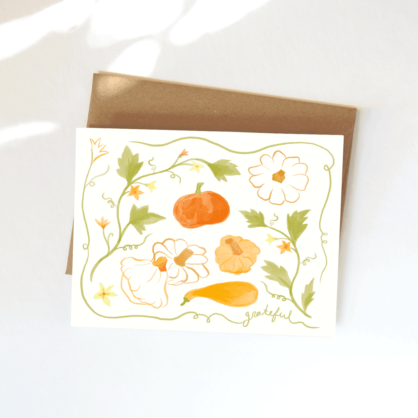 Squash Gratitude Card