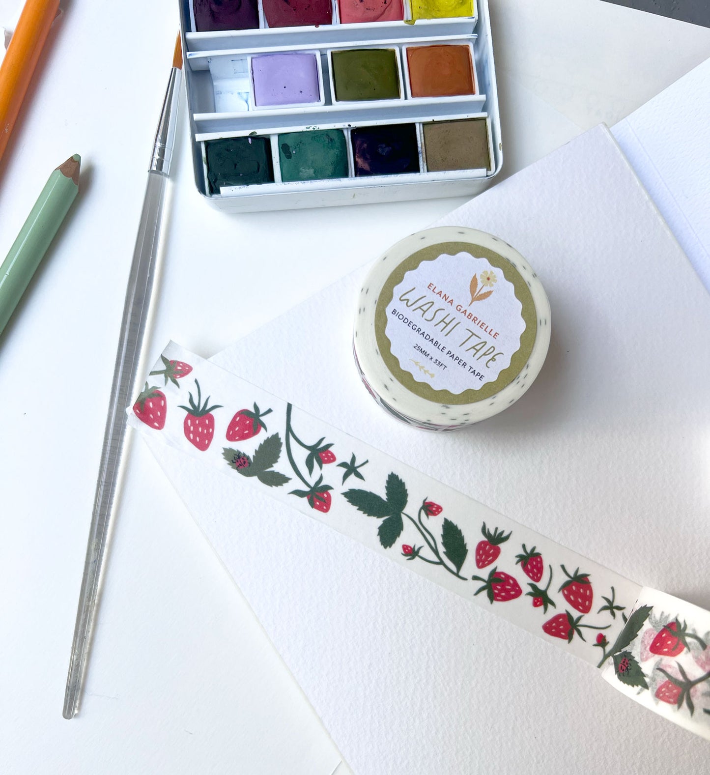 Strawberries Washi Tape
