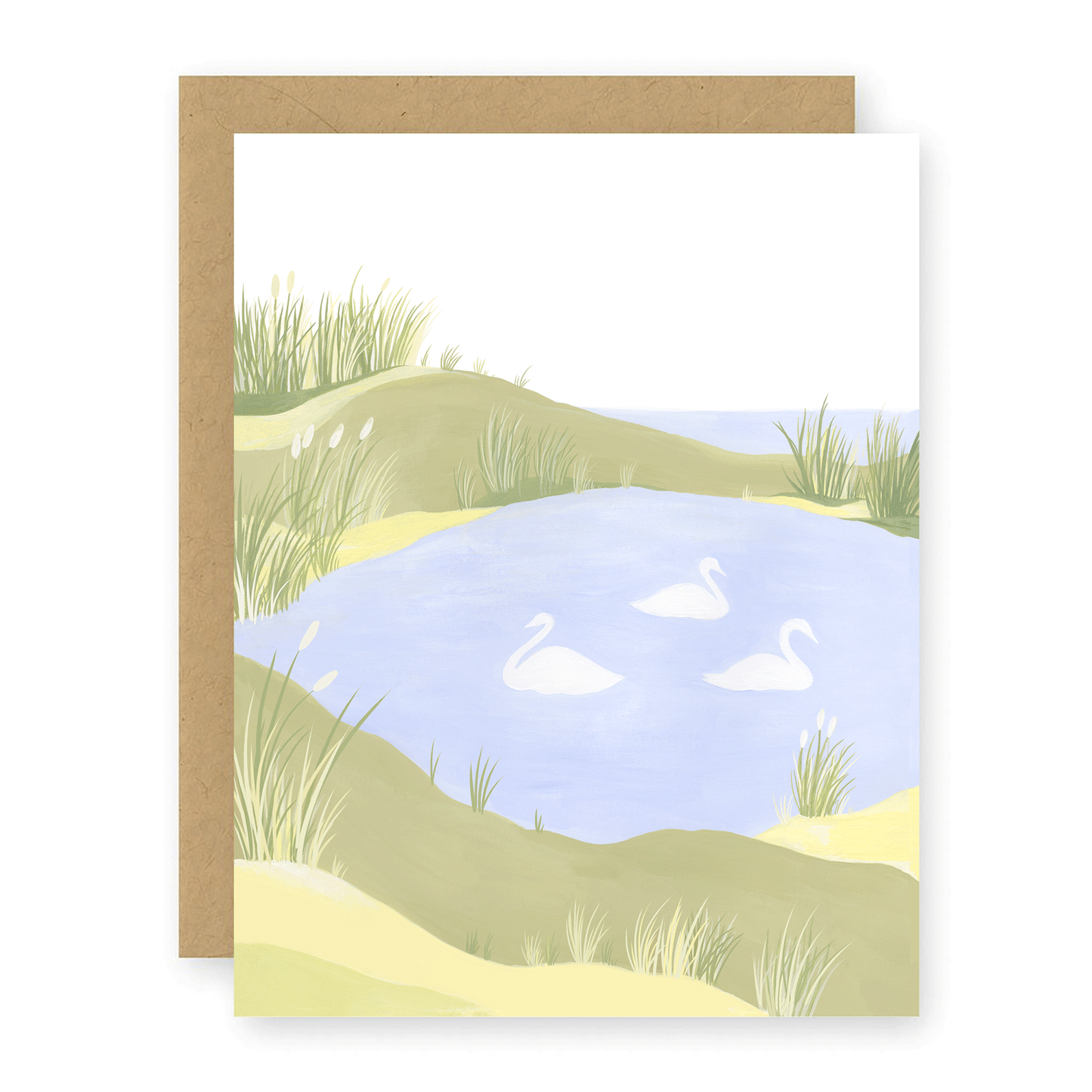 Swans Greeting Card