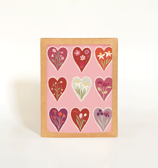 Valentine Hearts Card Boxed Set