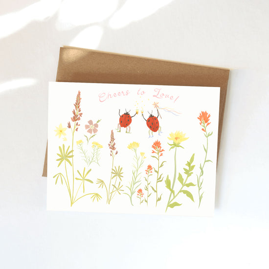 Wedding Bugs Greeting Card