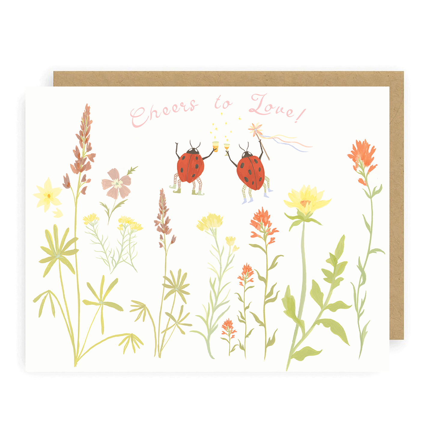 Wedding Bugs Greeting Card