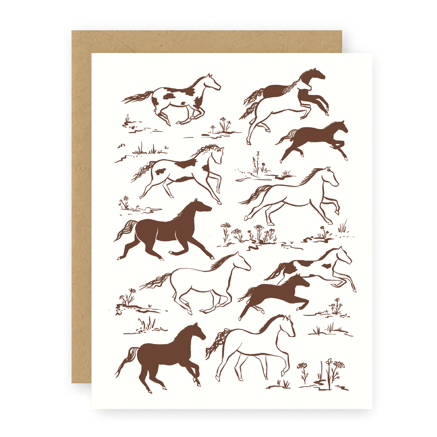 Wild Horses Greeting Card