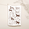 Wild Horses Linen Tea Towel