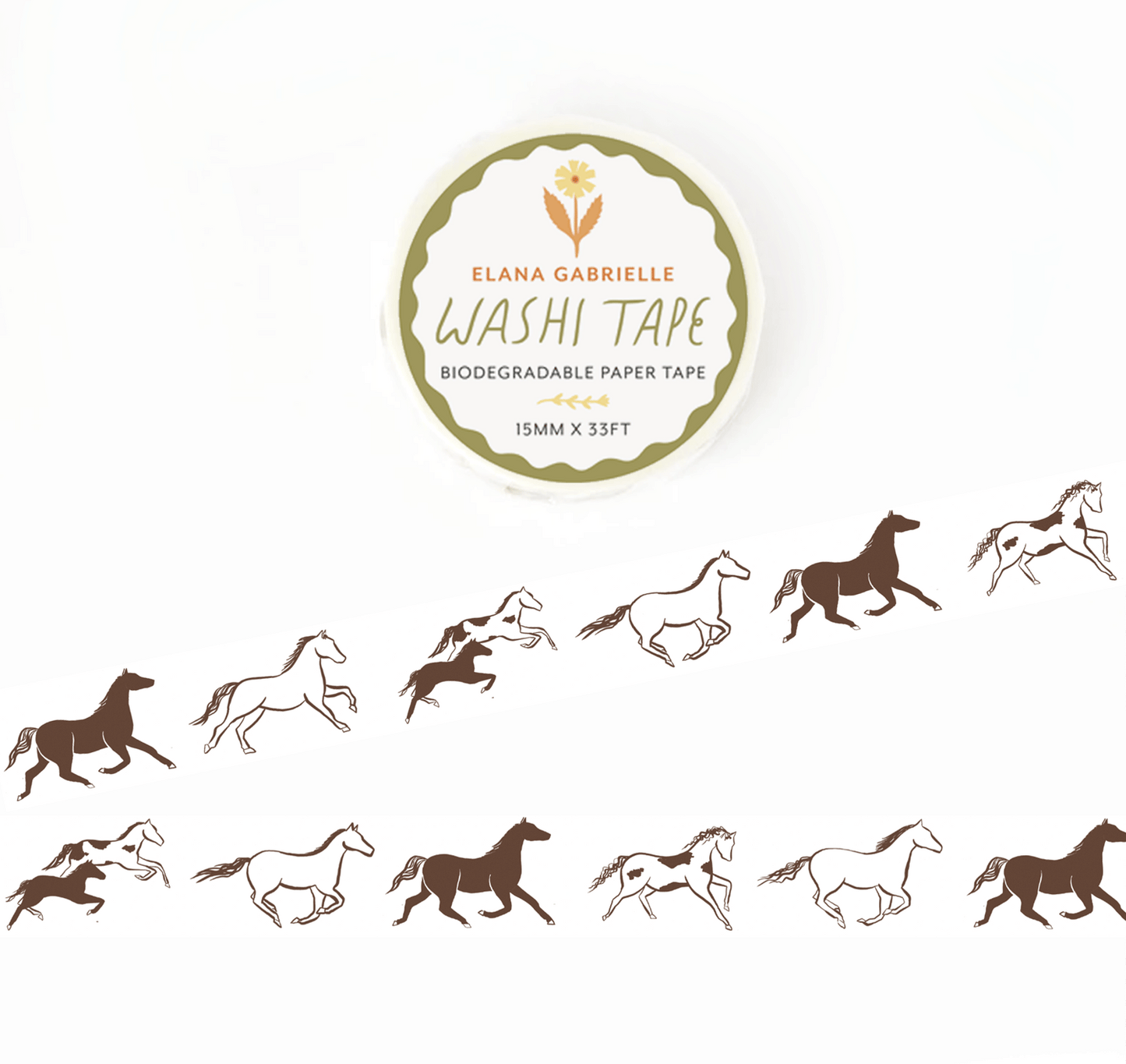Wild Horses Washi Tape