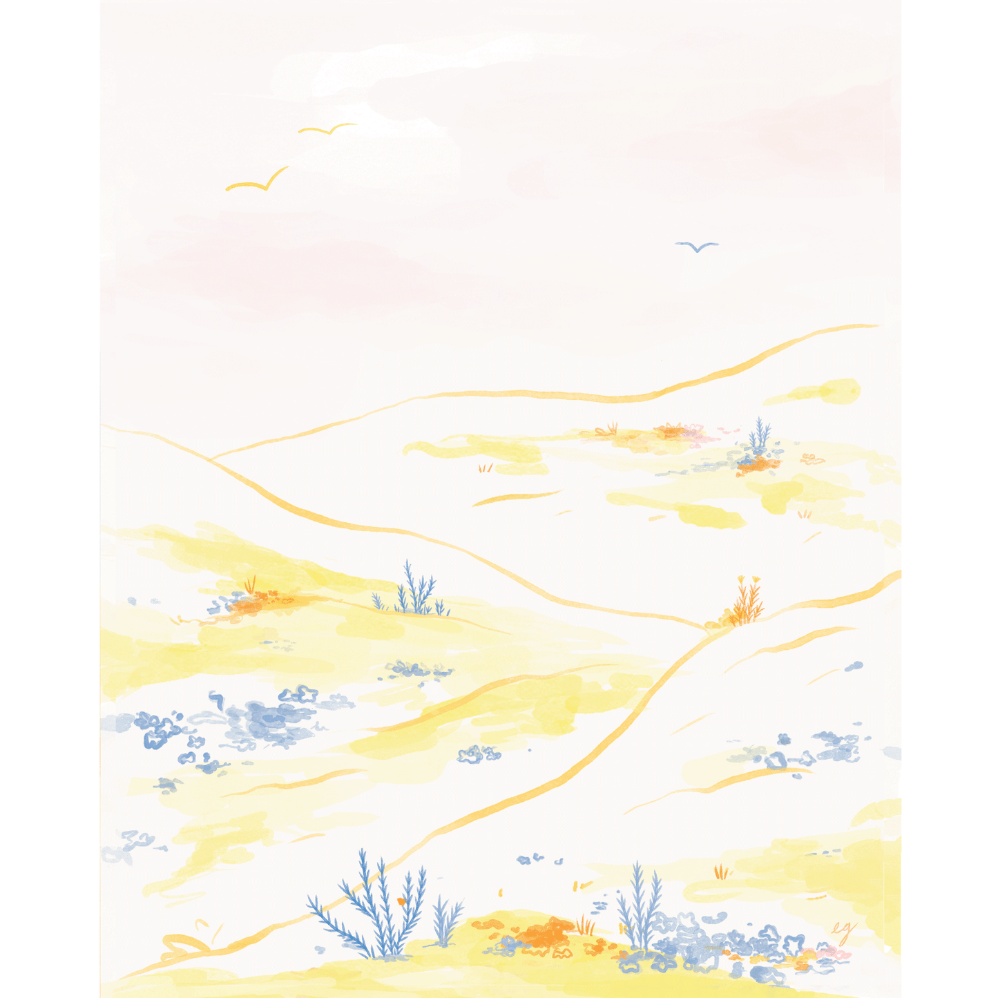 Wildflower Hills Print