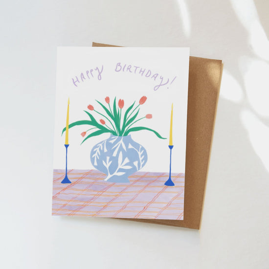 Birthday Tulips Greeting Card