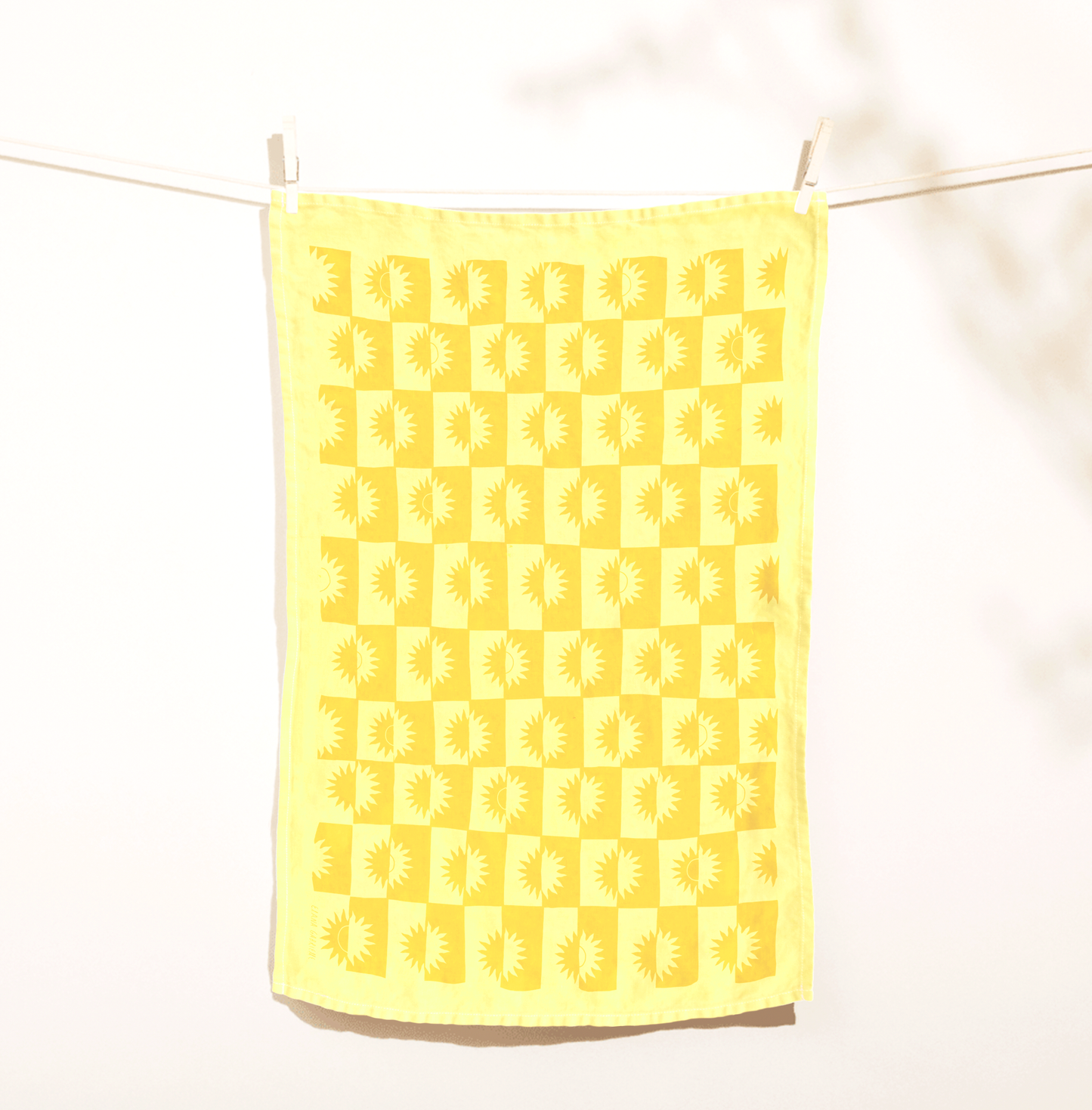 Sunrise Linen Tea Towel