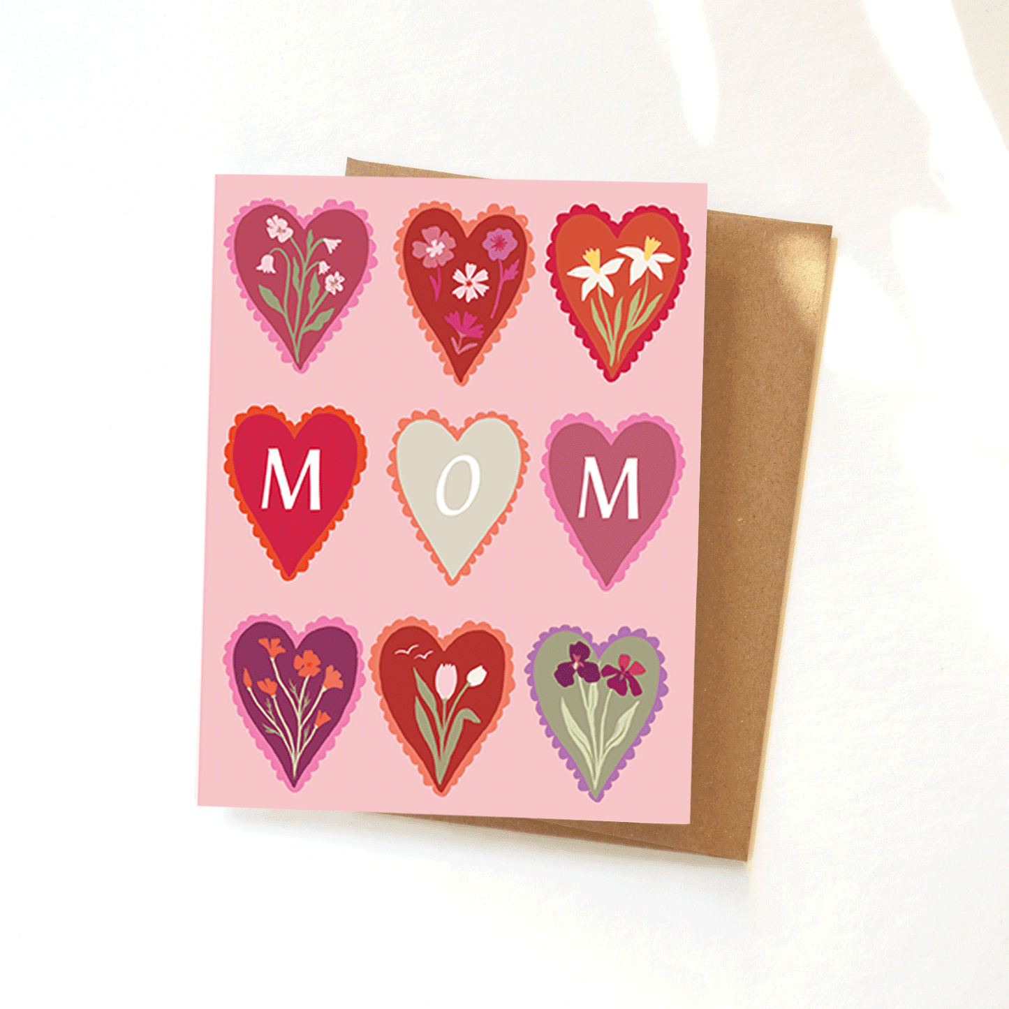 Mom Hearts Card