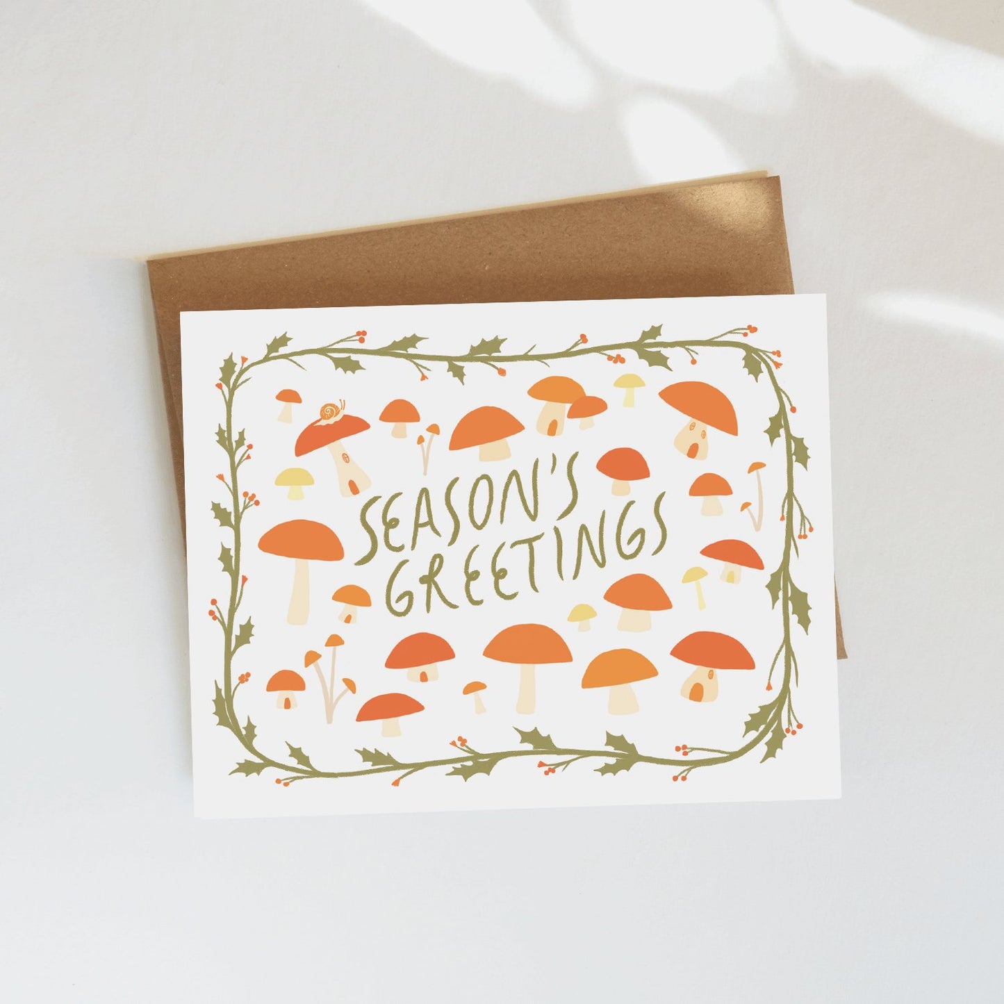 Mushroom (Season's Greetings) Greeting Card