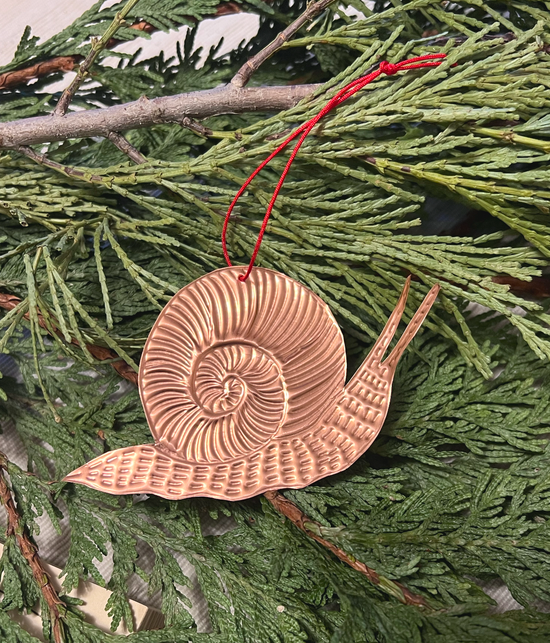 Snail Copper Ornament