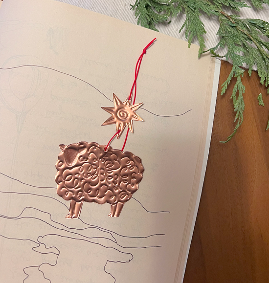 Sheep Copper Ornament