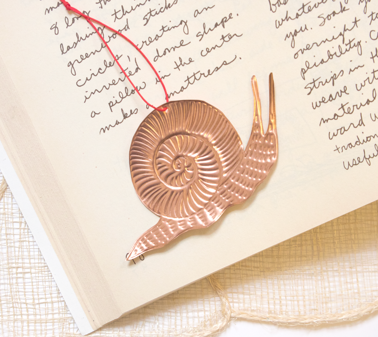 Snail Copper Ornament