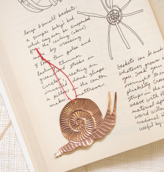 Snail Copper Ornament