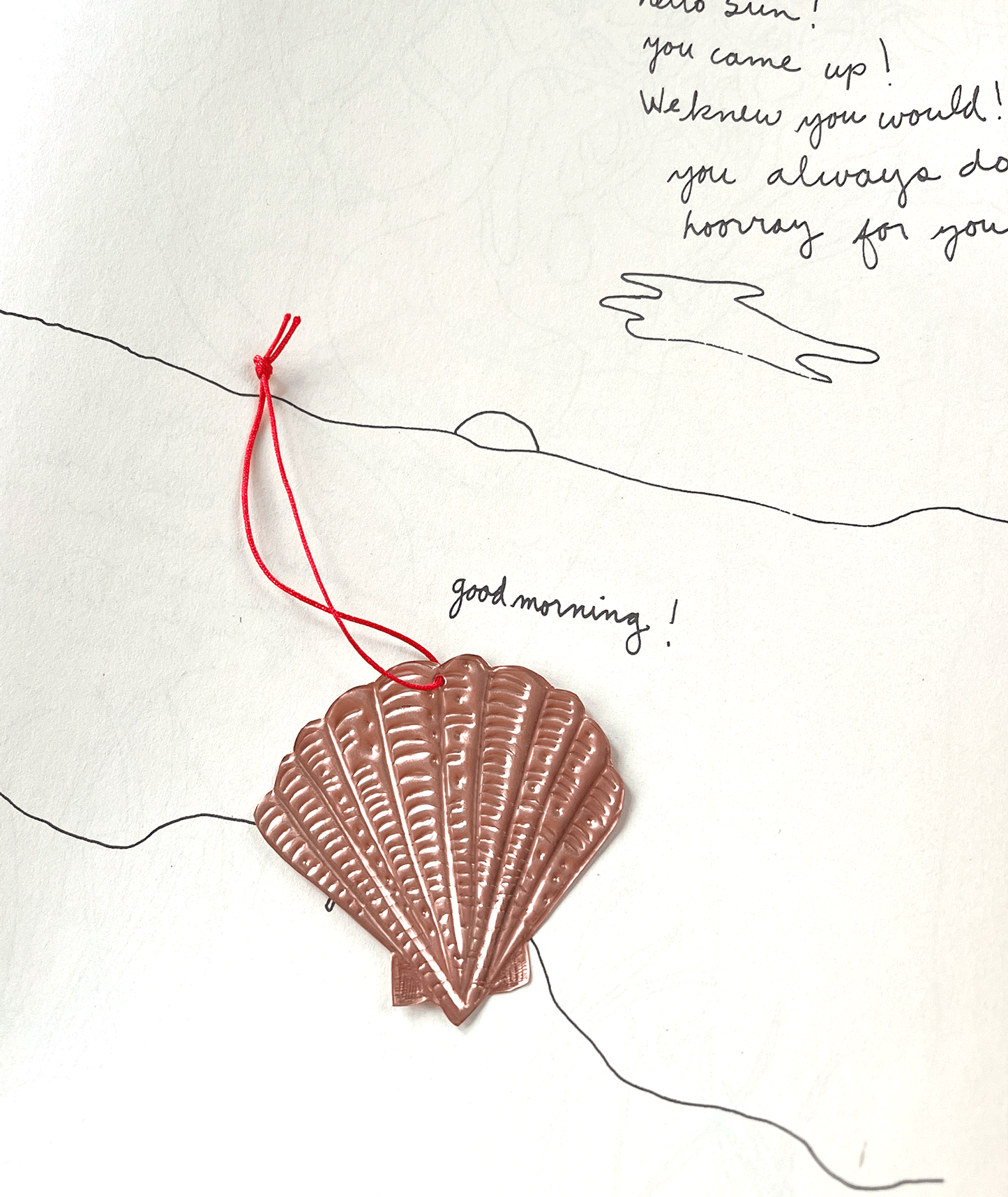 Shell Copper Ornament