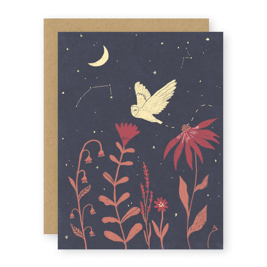 Night Owl Greeting Card