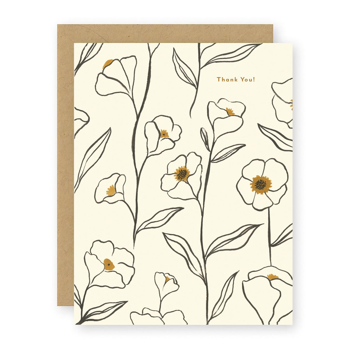 Thank You ~ Flowers Greeting Card