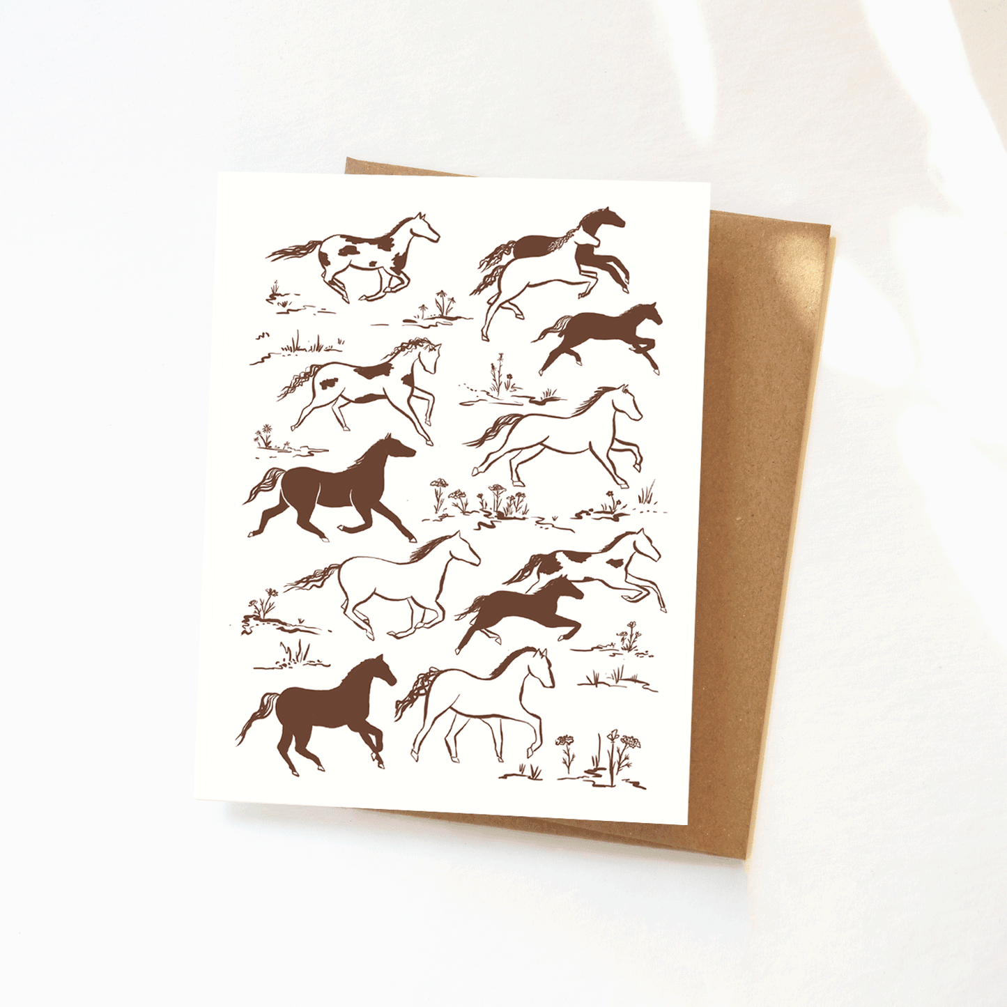 Wild Horses Greeting Card