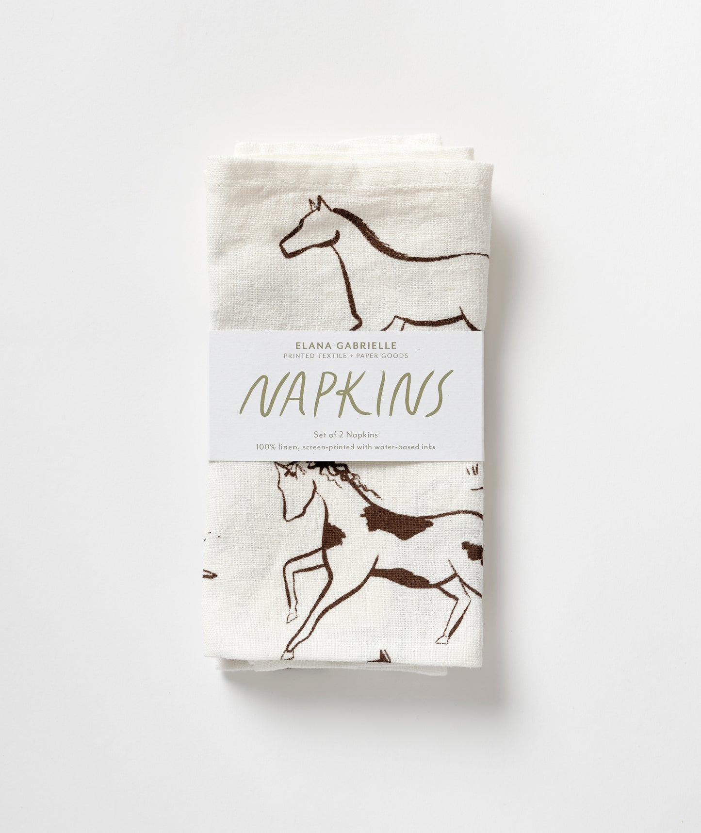 Wild Horses Linen Napkins
