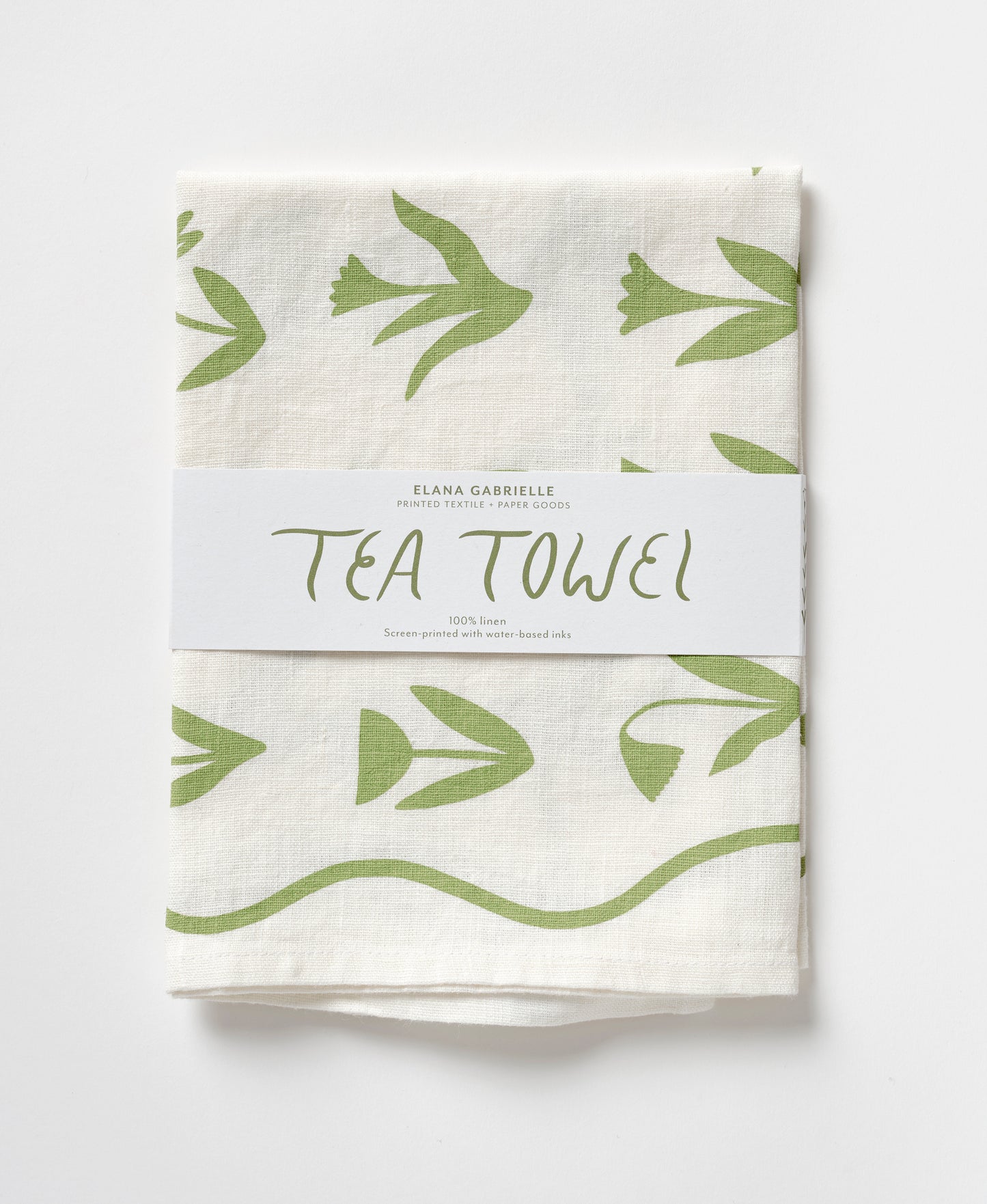 Tulips Linen Tea Towel
