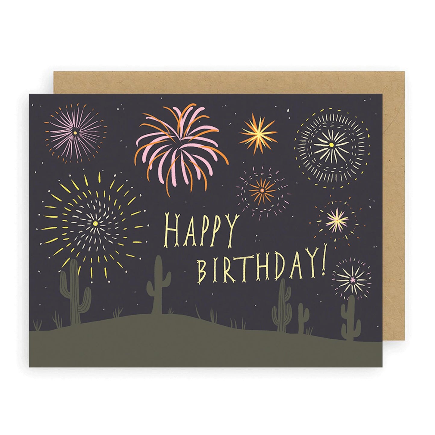 Birthday Fireworks Greeting Card