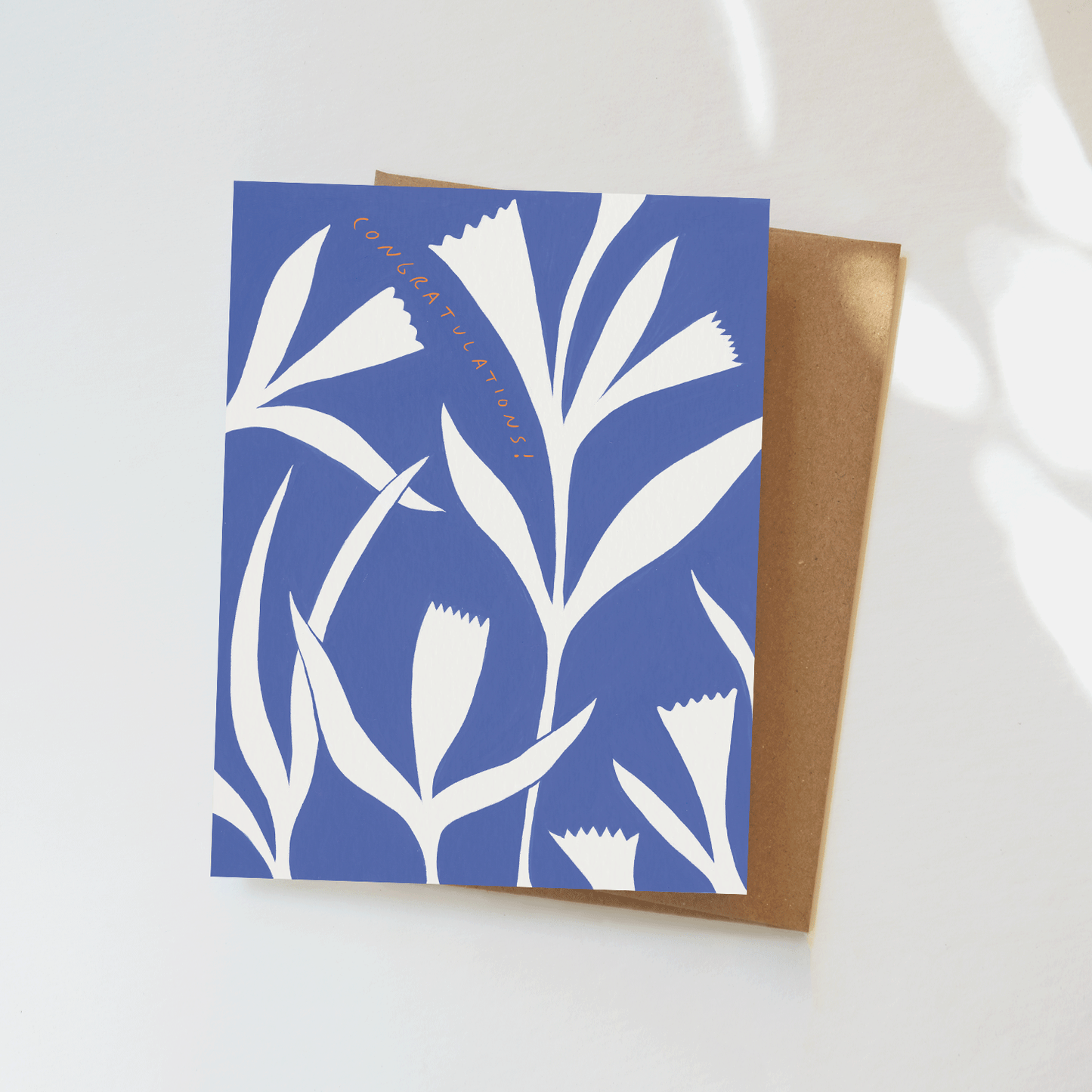 Blue Congratulations Greeting Card