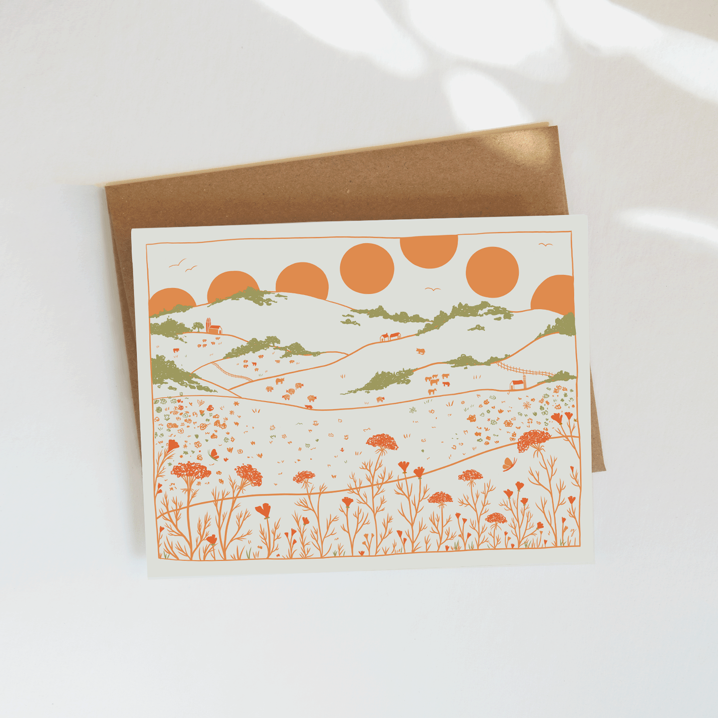 Fields Greeting Card