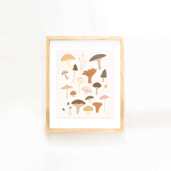 Mushrooms Print