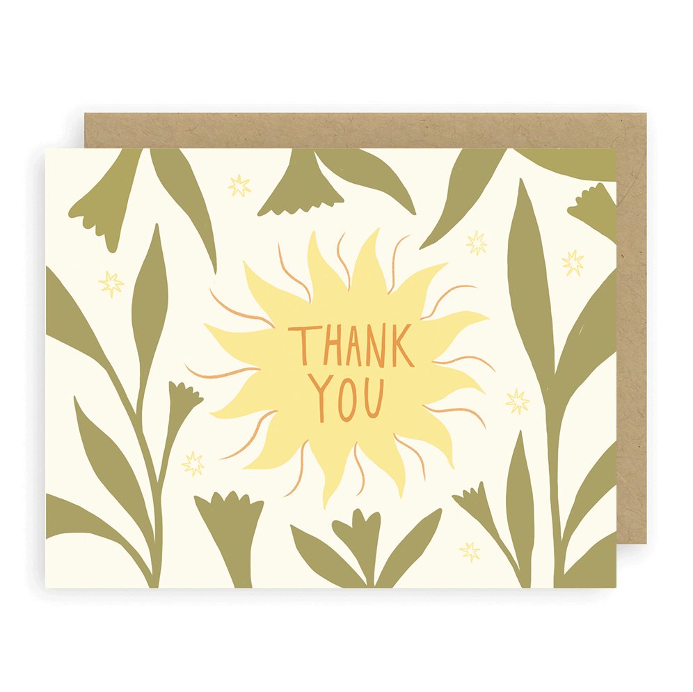 Sunshine Thank You Greeting Card