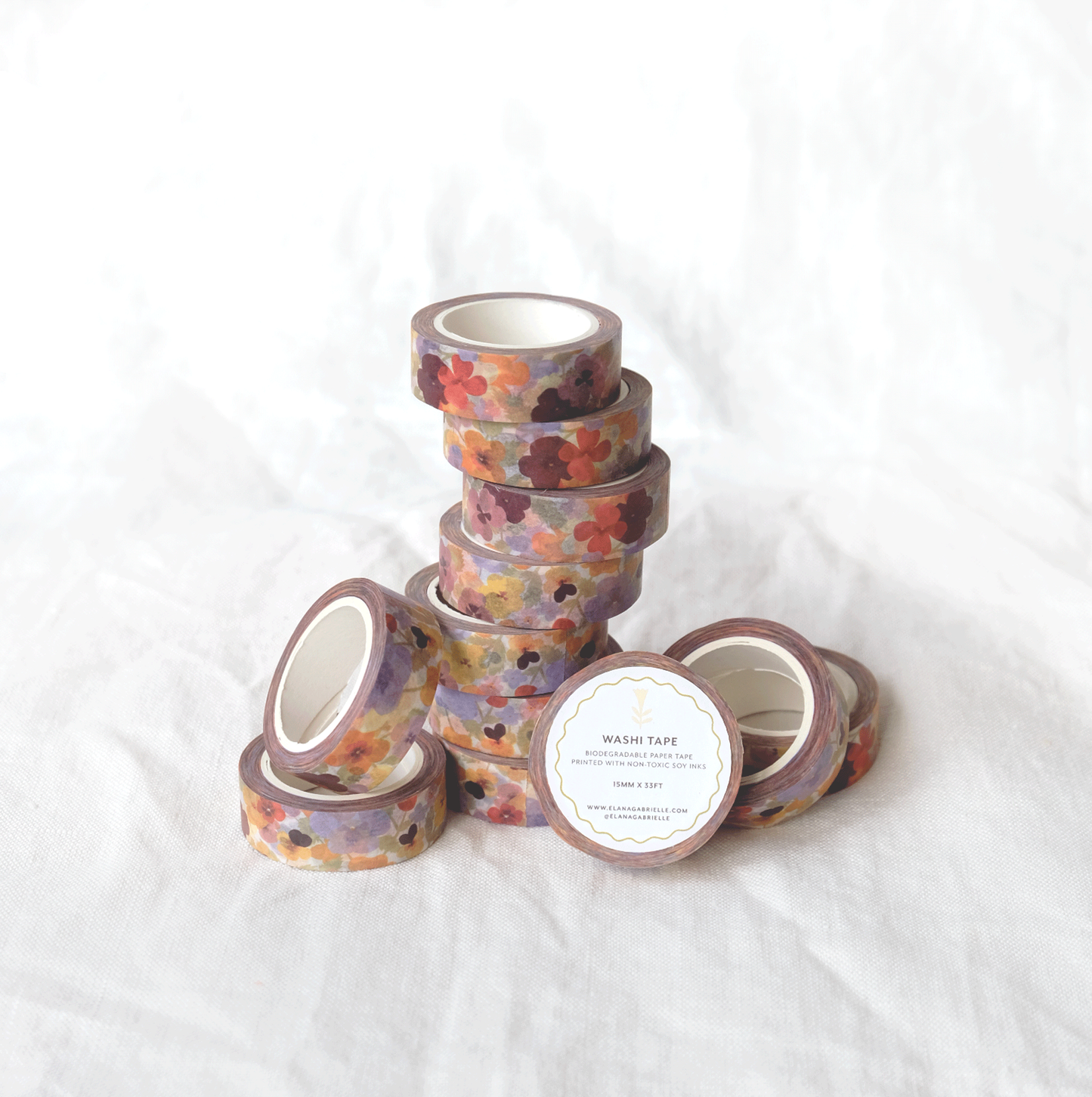 Pansies Washi Tape